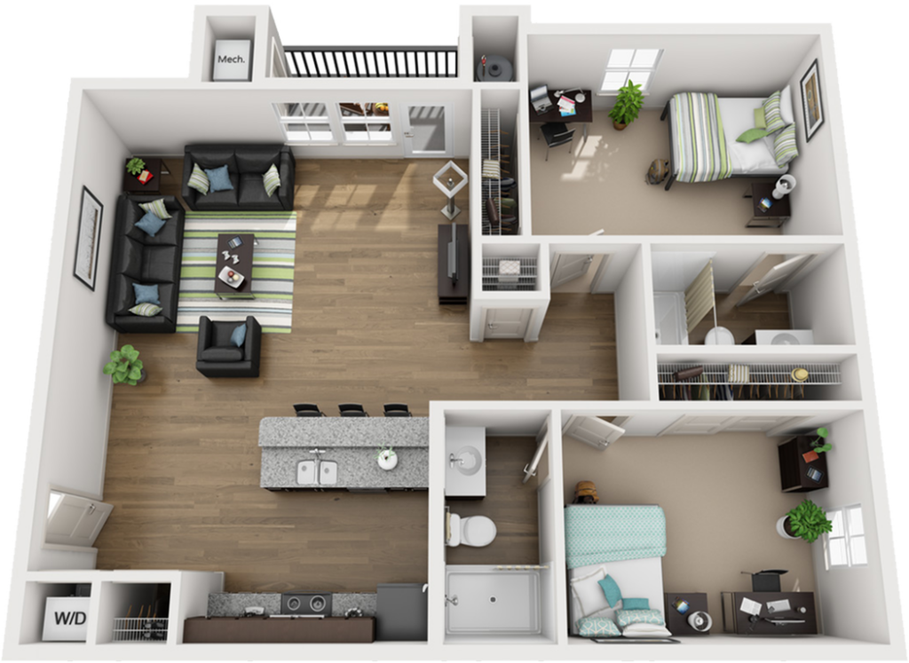 2BR/2BA – B – Moonstone