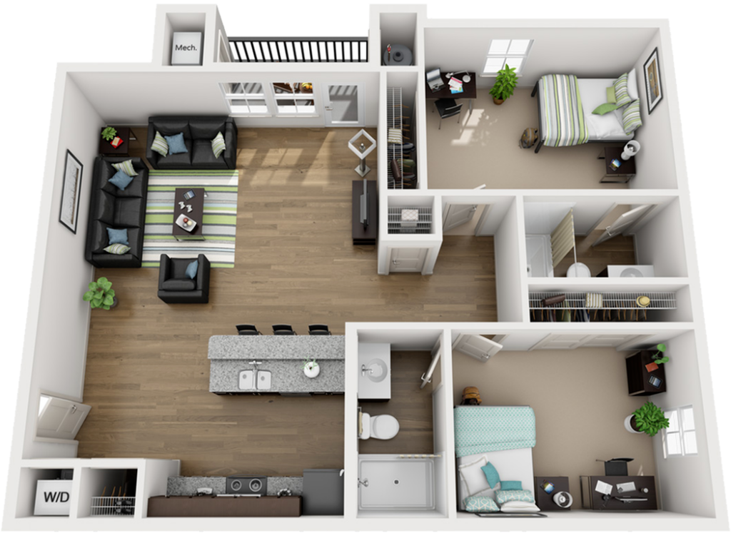 2BR/2BA – B – Moonstone