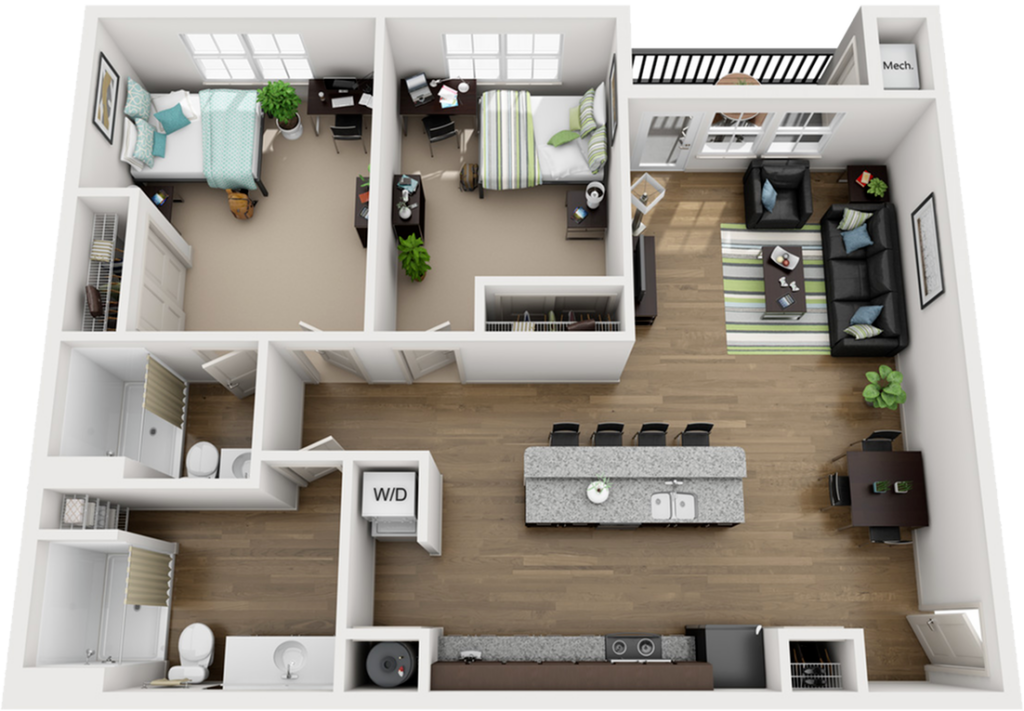 2BR/2BA – C – Sandstone