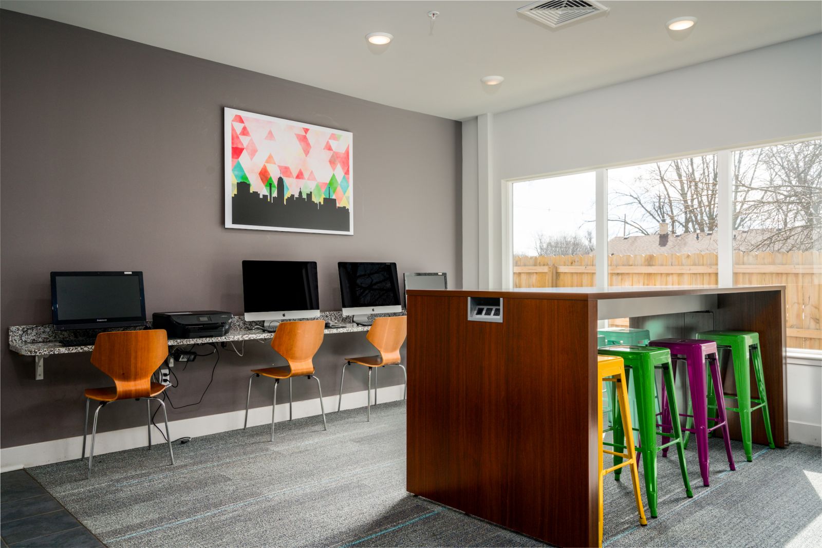 shared on site resident computer lab